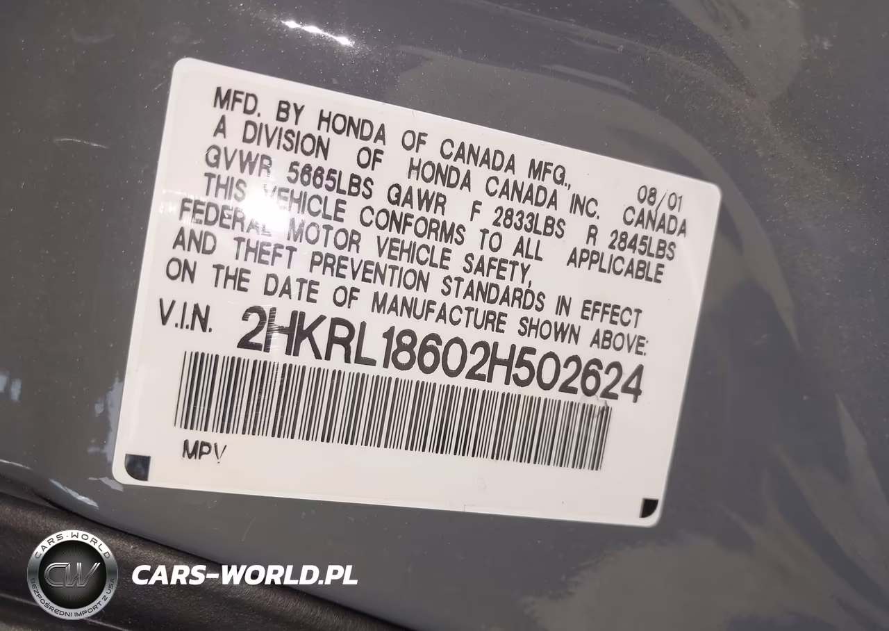 2002 Honda Odyssey Ex VIN:2HKRL18602H502624 - 9