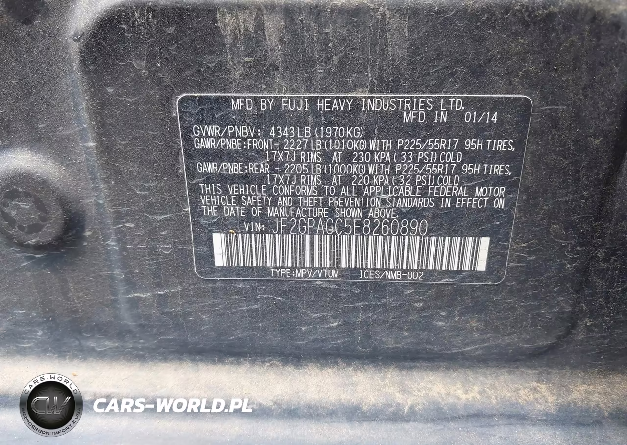 2014 Subaru Xv Crosstrek 2.0I Limited VIN:JF2GPAGC5E8260890 - 9