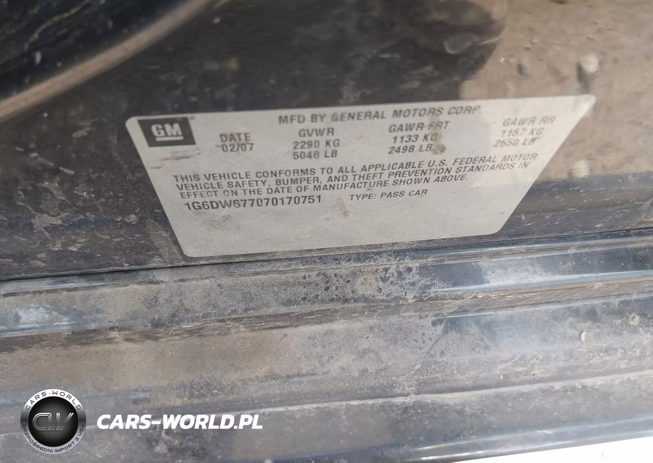 2007 Cadillac Sts V6 VIN:1G6DW677070170751 - 9
