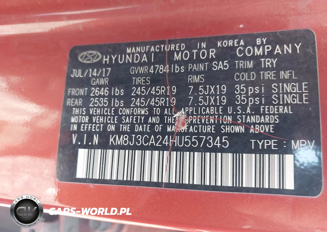 2017 Hyundai Tucson Value VIN:KM8J3CA24HU557345 - 9