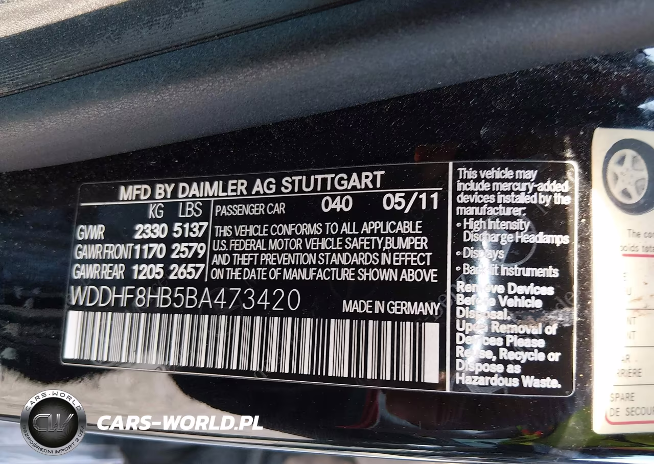2011 Mercedes-Benz E 350 4Matic VIN:WDDHF8HB5BA473420 - 9