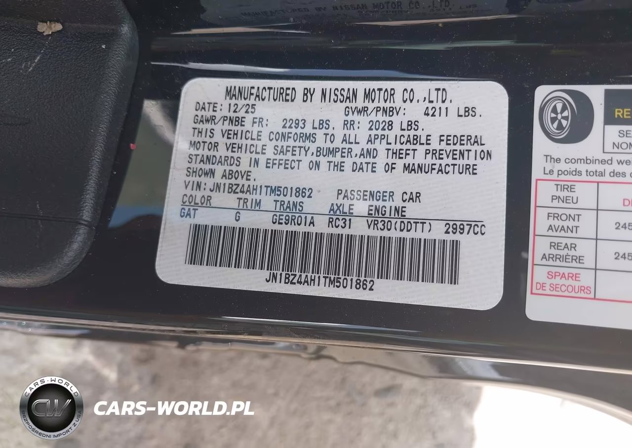 2026 Nissan Z Sport VIN:JN1BZ4AH1TM501862 - 9