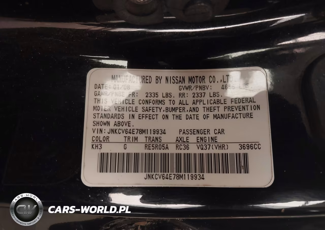 2008 Infiniti G37 Journey VIN:JNKCV64E78M119934 - 9