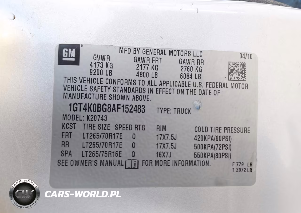 2010 GMC Sierra 2500Hd Sle VIN:1GT4K0BG8AF152483 - 9