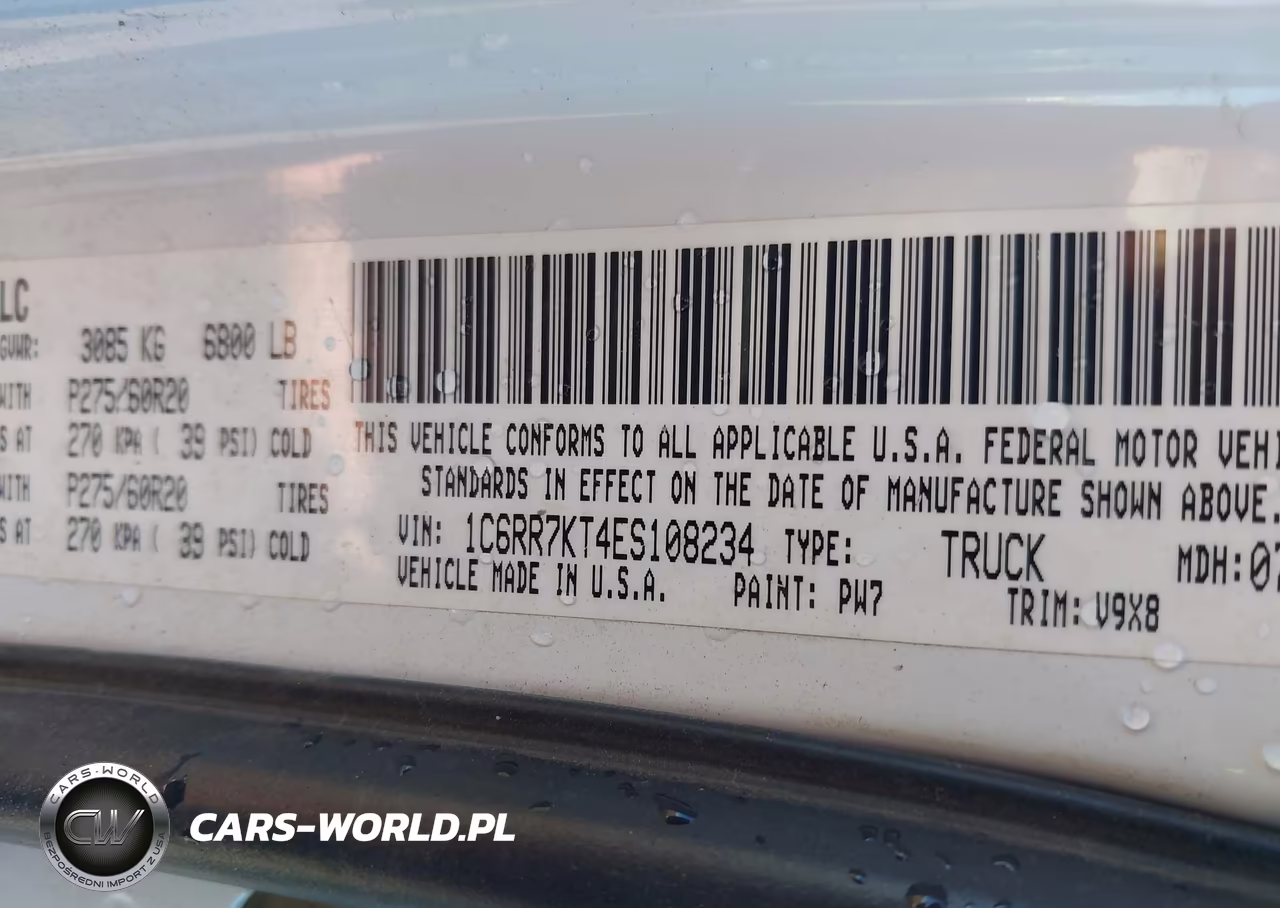 2014 Ram 1500 Express VIN:1C6RR7KT4ES108234 - 9