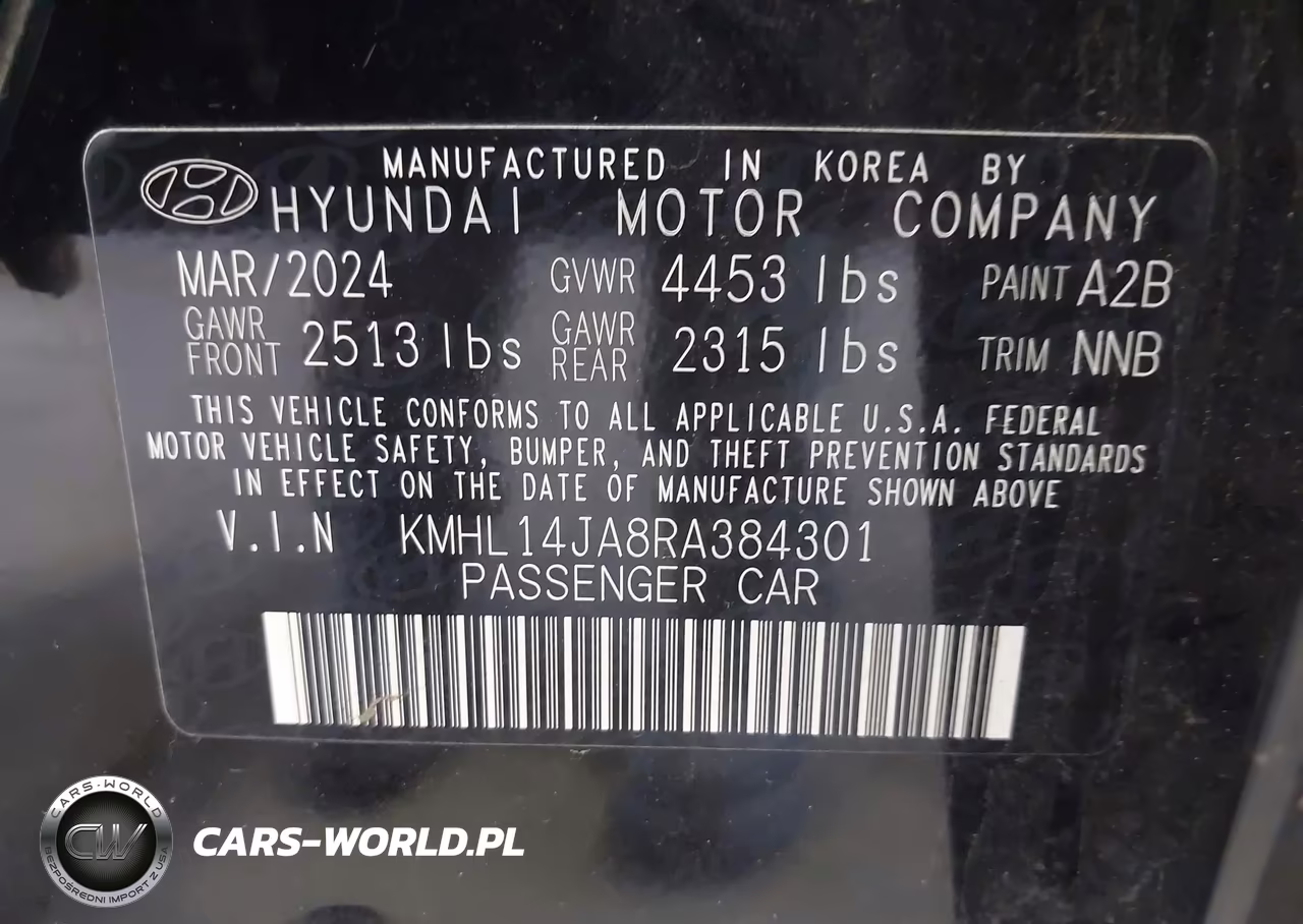 2024 Hyundai Sonata Sel VIN:KMHL14JA8RA384301 - 9