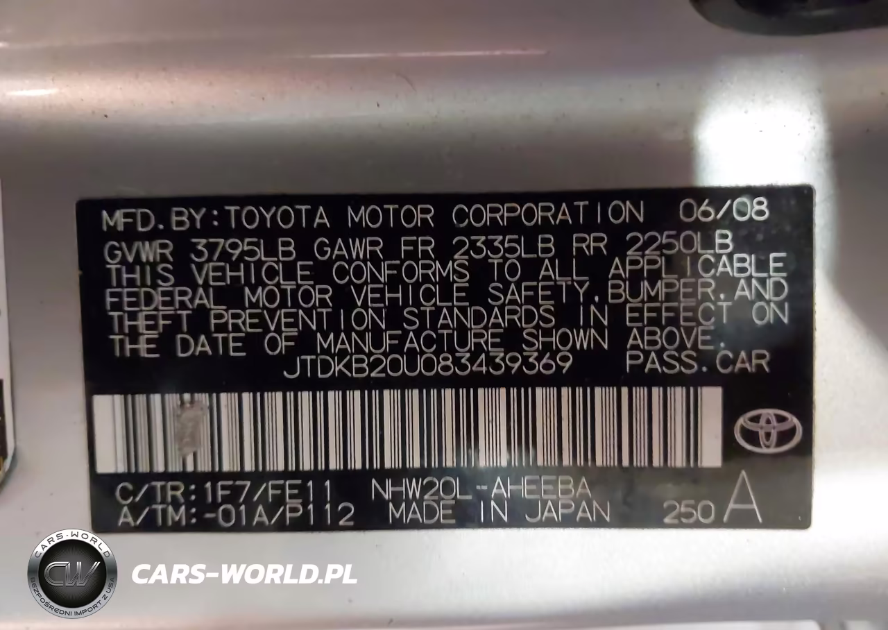 2008 Toyota Prius VIN:JTDKB20U083439369 - 9