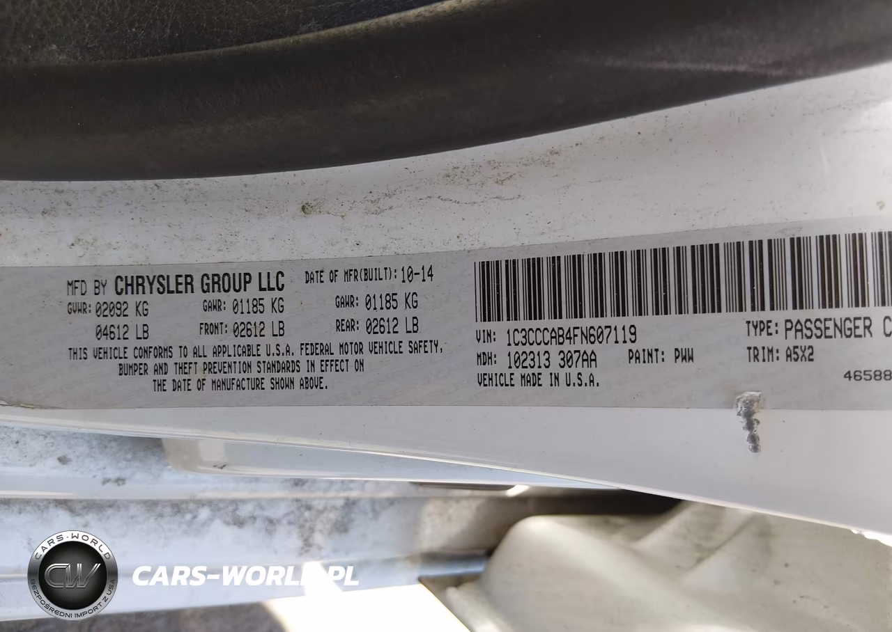 2015 Chrysler 200 Limited VIN:1C3CCCAB4FN607119 - 9