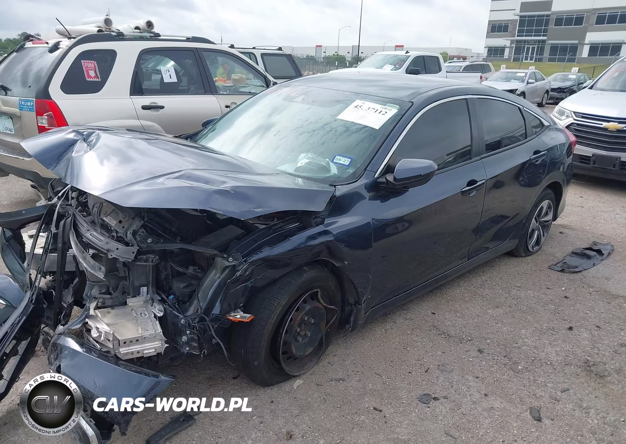 2019 Honda Civic Lx VIN:19XFC2F62KE036372 - 2