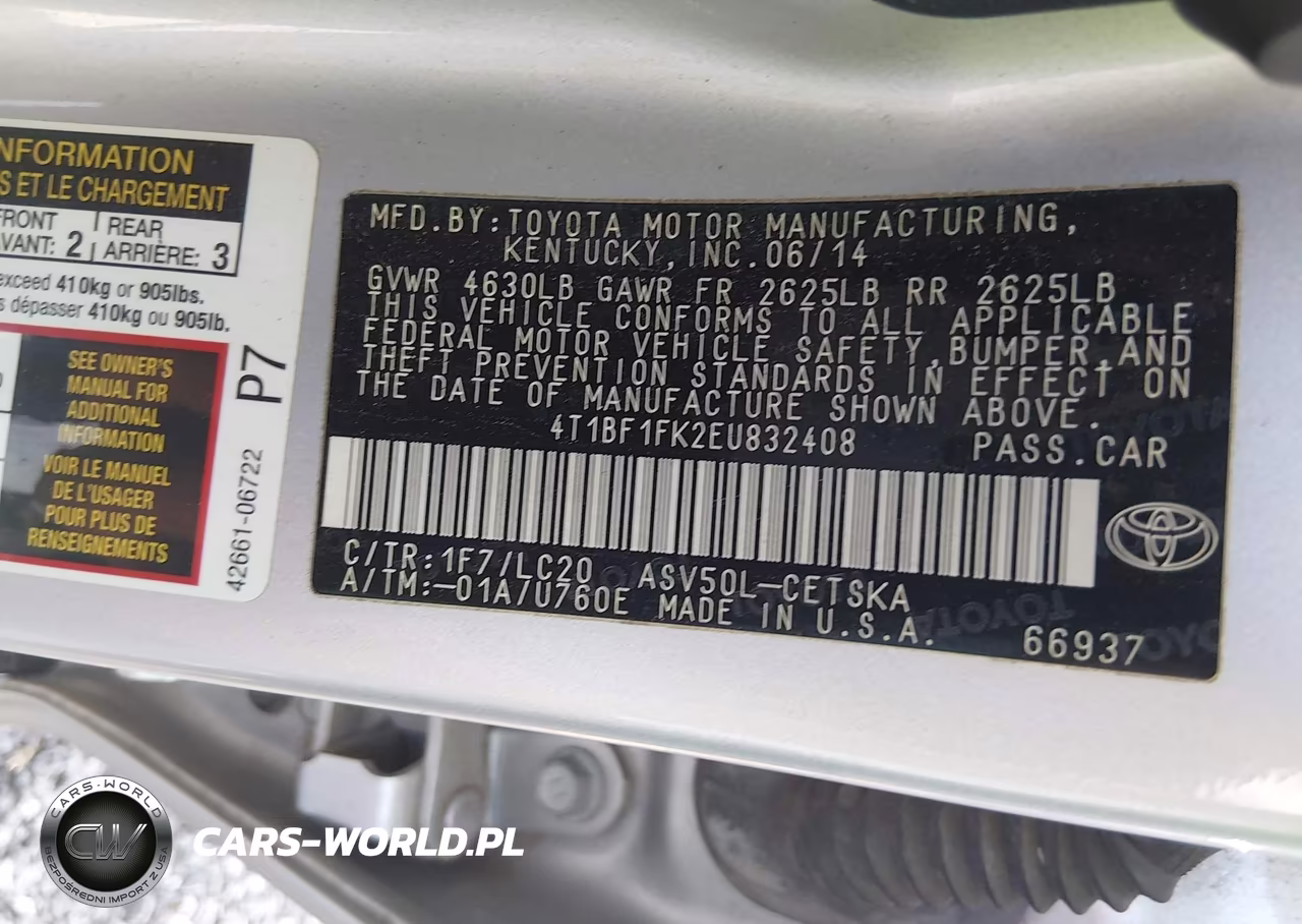 2014 Toyota Camry Se VIN:4T1BF1FK2EU832408 - 9
