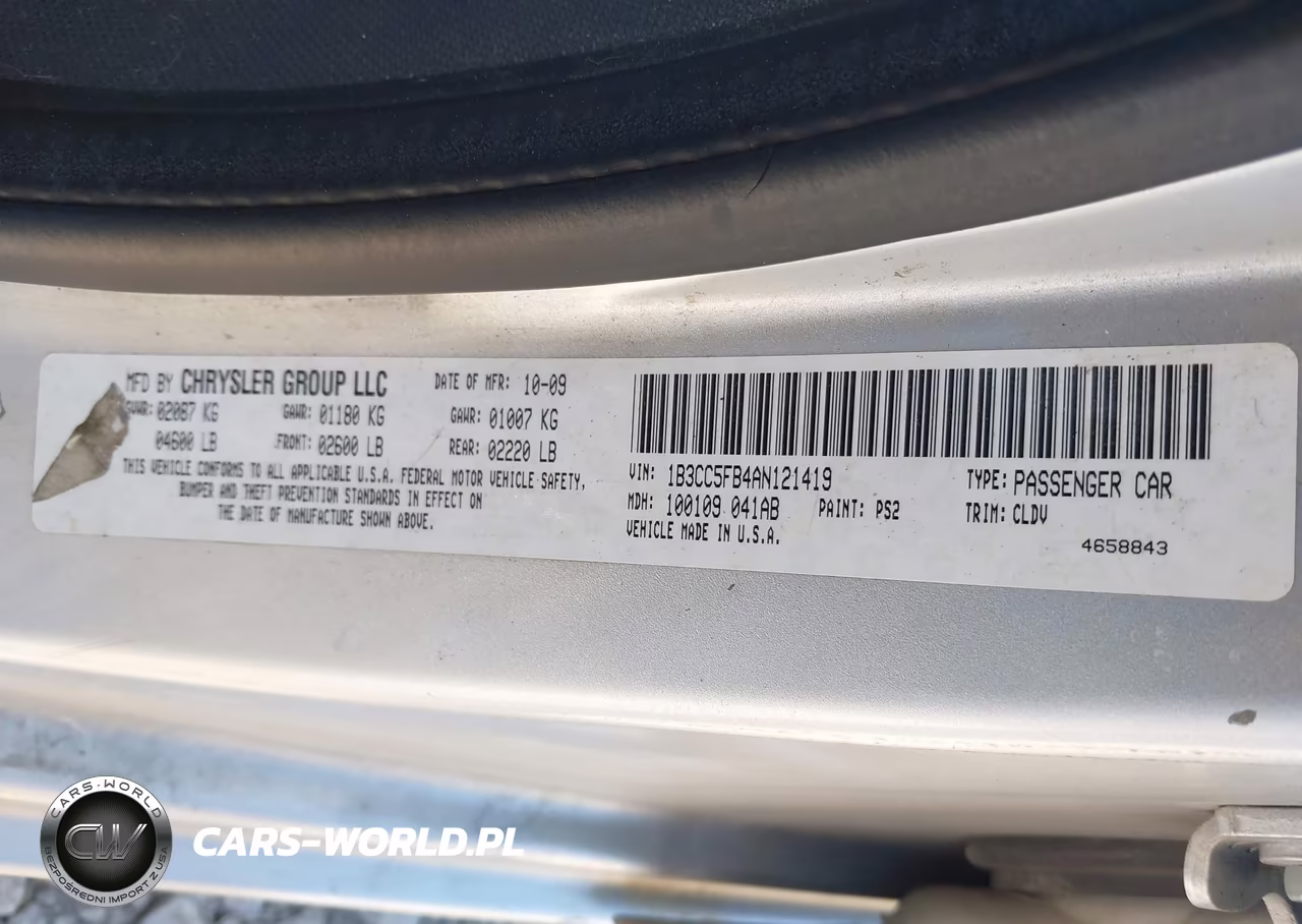 2010 Dodge Avenger R-T VIN:1B3CC5FB4AN121419 - 9