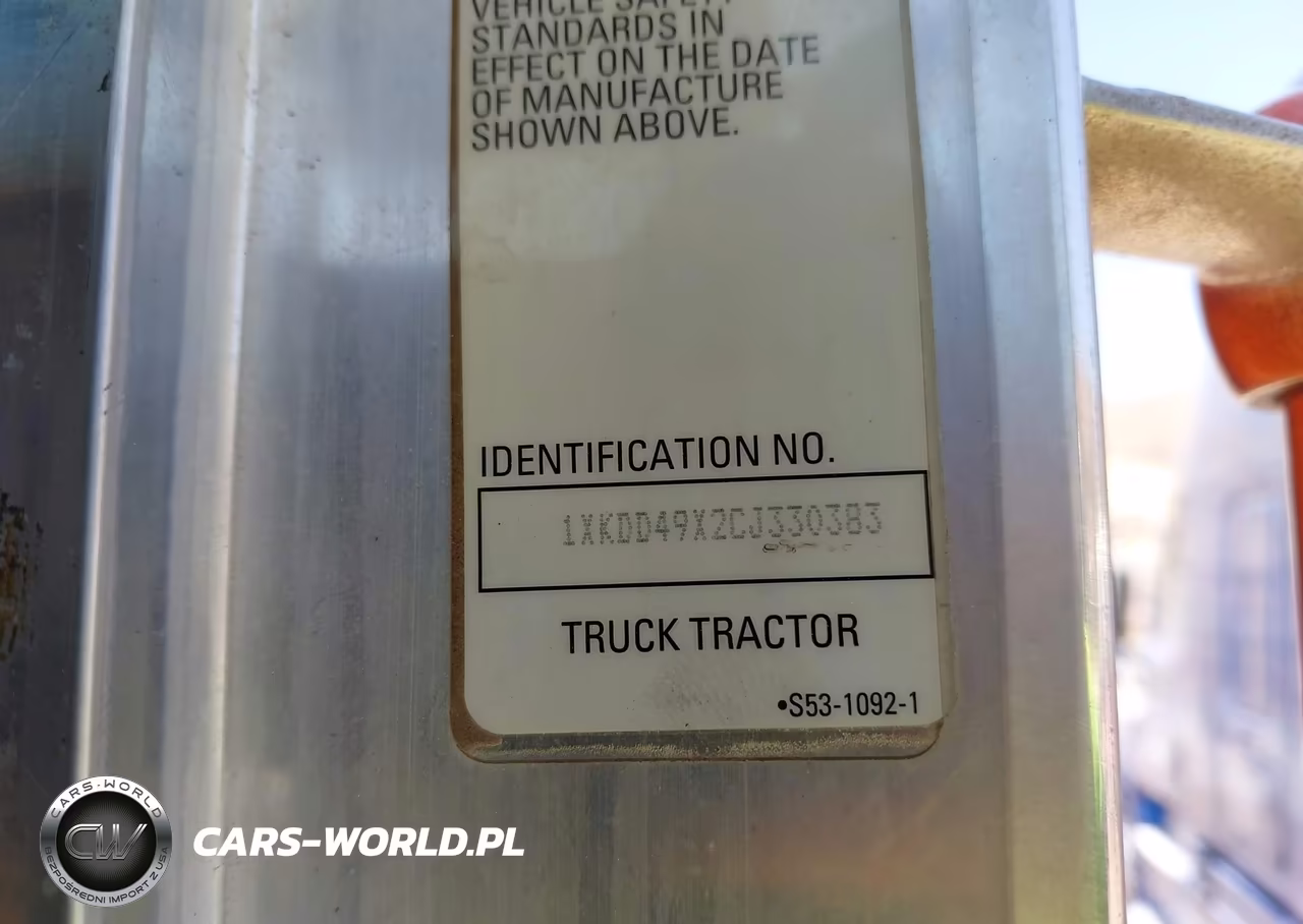 2012 Kenworth Construction T800 VIN:1XKDD49X2CJ330383 - 8