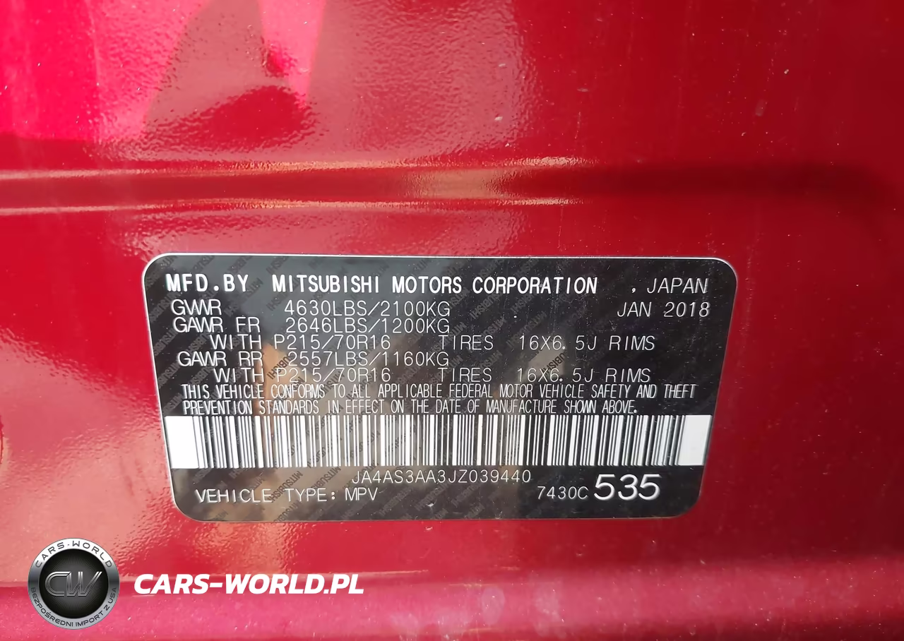 2018 Mitsubishi Eclipse Cross Es VIN:JA4AS3AA3JZ039440 - 9