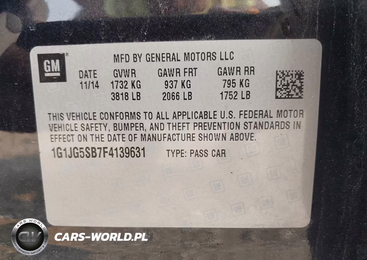 2015 Chevrolet Sonic Rs Auto VIN:1G1JG5SB7F4139631 - 9