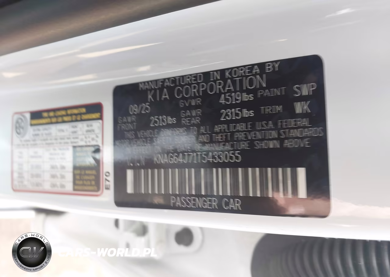 2026 Kia K5 Gt-Line Awd VIN:KNAG64J71T5433055 - 9