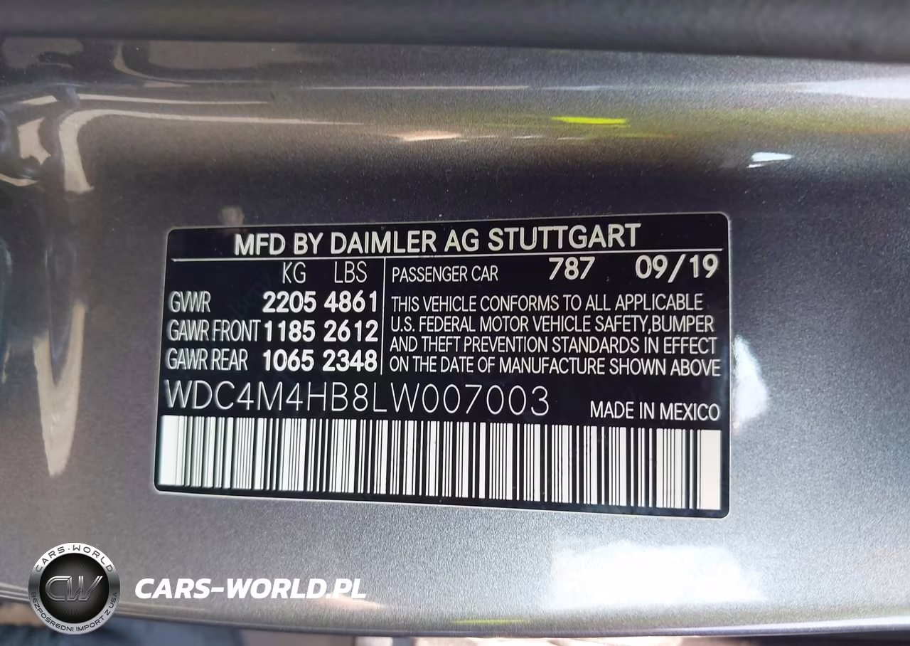 2020 Mercedes-Benz Glb 250 4Matic VIN:WDC4M4HB8LW007003 - 9
