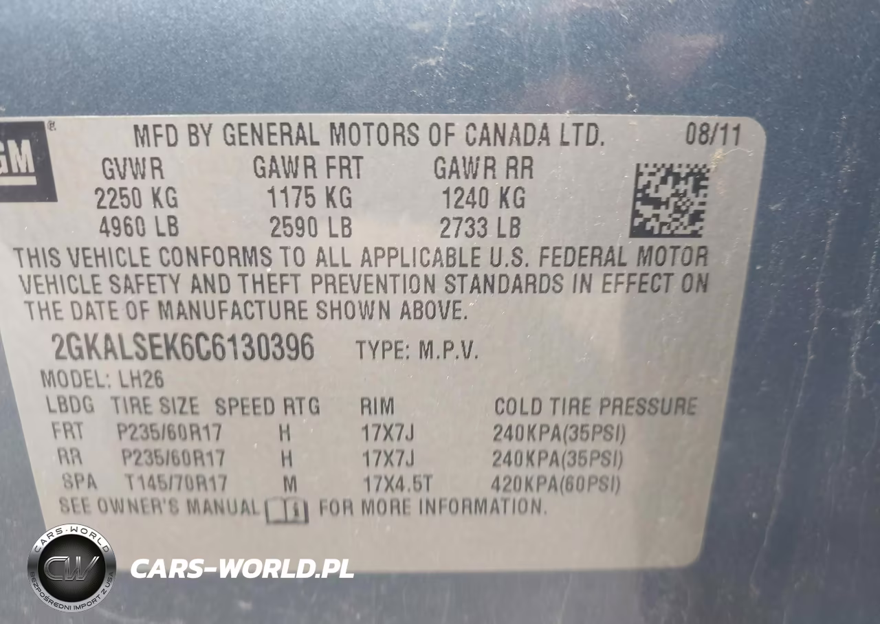 2012 GMC Terrain Sle-2 VIN:2GKALSEK6C6130396 - 9