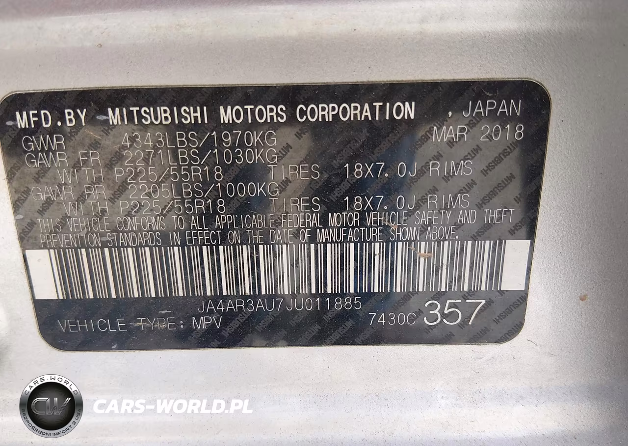 2018 Mitsubishi Outlander Sport 2.0 Es VIN:JA4AR3AU7JU011885 - 9