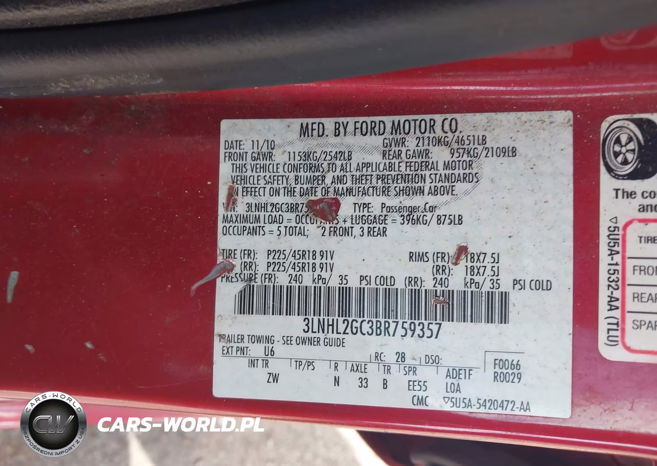 2011 Lincoln Mkz VIN:3LNHL2GC3BR759357 - 9