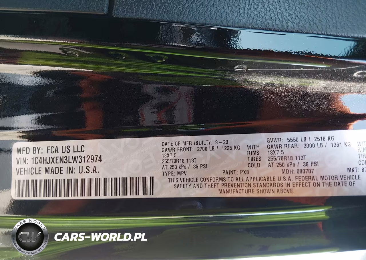 2020 Jeep Wrangler Unlimited North Edition 4X4 VIN:1C4HJXEN3LW312974 - 9