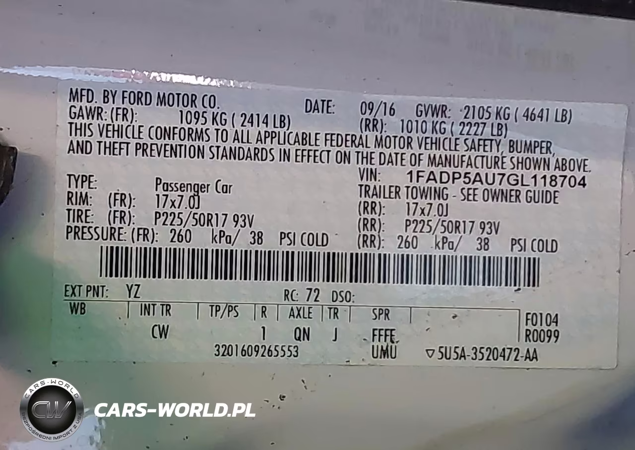 2016 Ford C-Max Hybrid Se VIN:1FADP5AU7GL118704 - 9