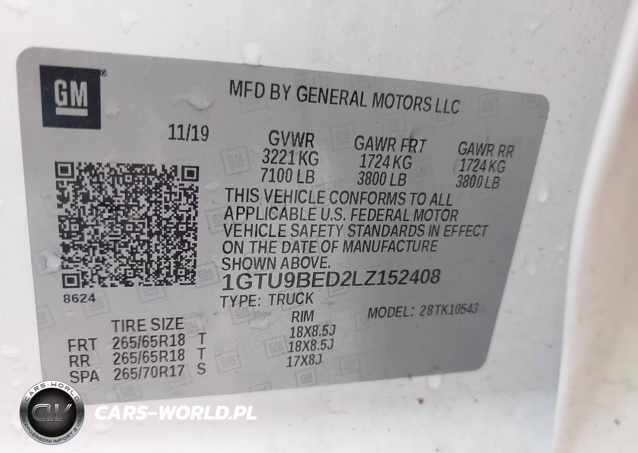 2020 GMC Sierra 1500 4Wd Short Box Sle VIN:1GTU9BED2LZ152408 - 9