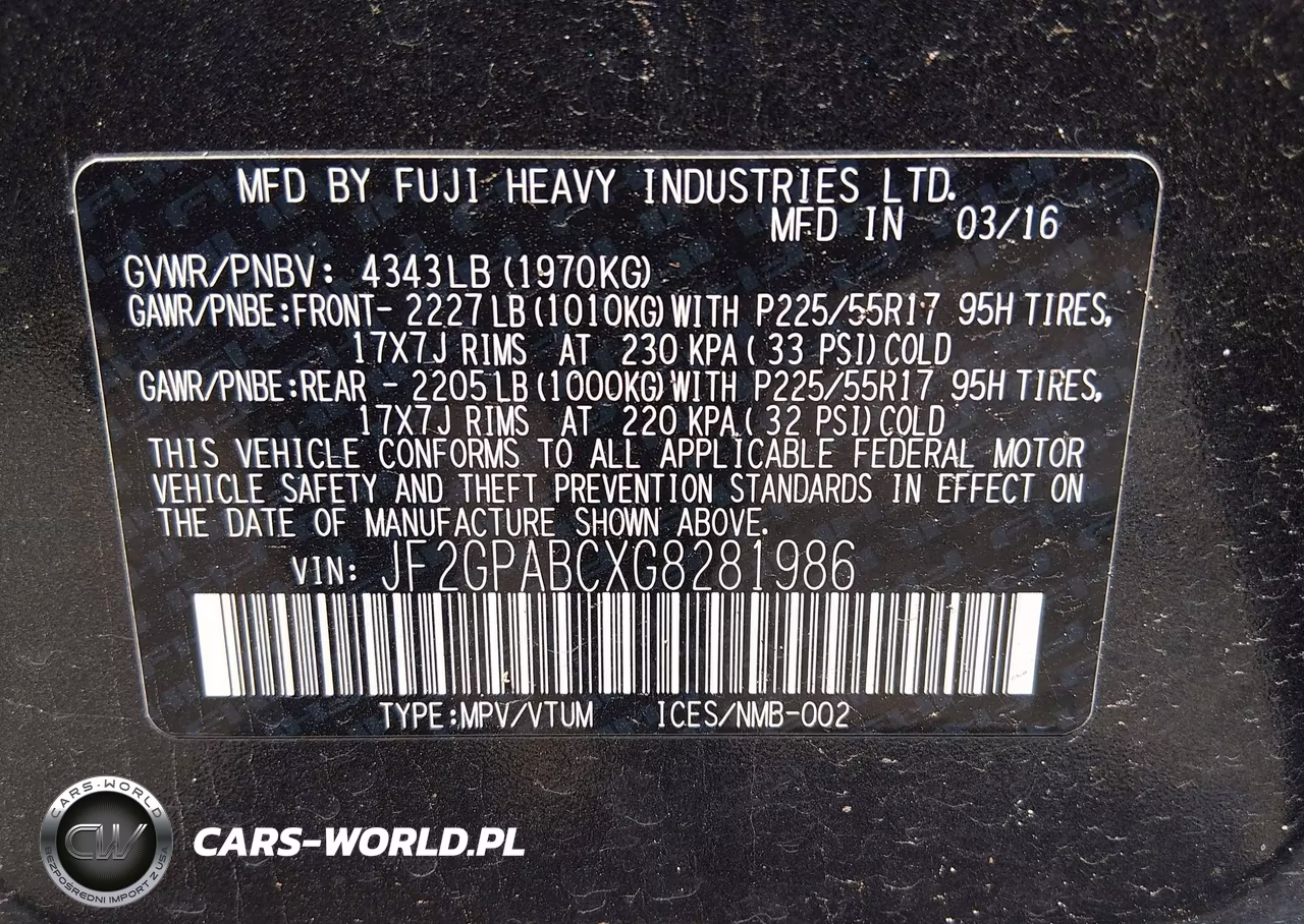 2016 Subaru Crosstrek 2.0I Premium VIN:JF2GPABCXG8281986 - 9