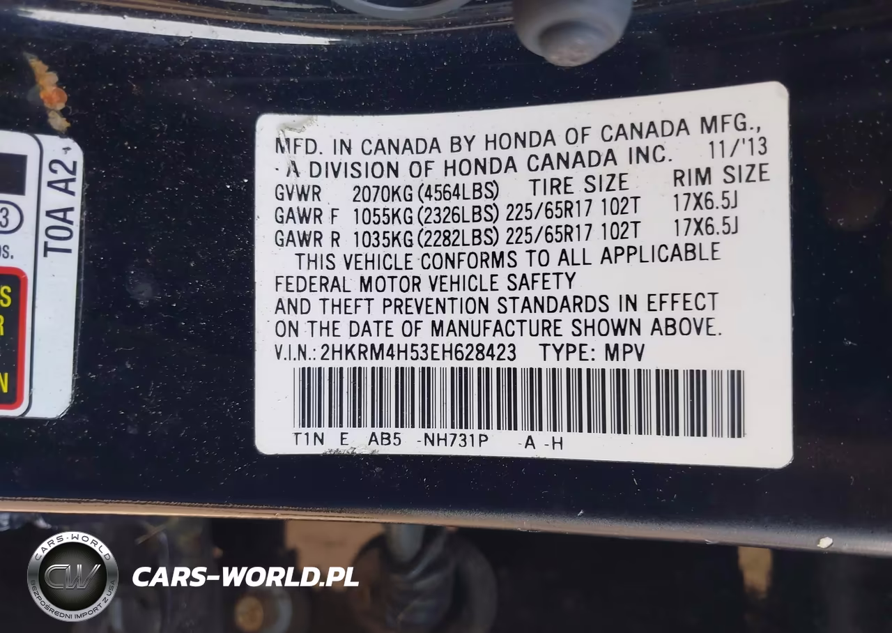 2014 Honda Cr-V Ex VIN:2HKRM4H53EH628423 - 9