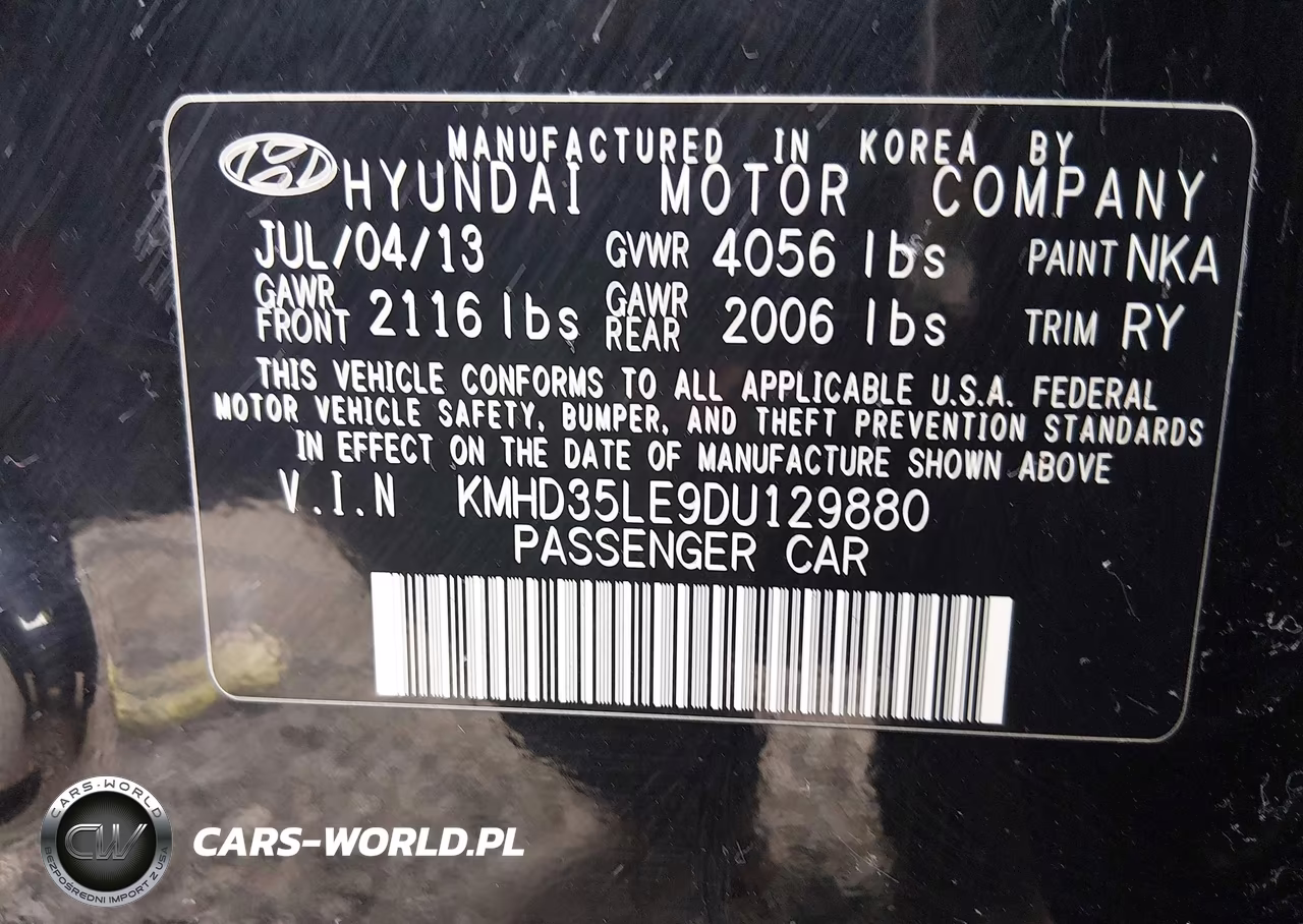2013 Hyundai Elantra Gt VIN:KMHD35LE9DU129880 - 9