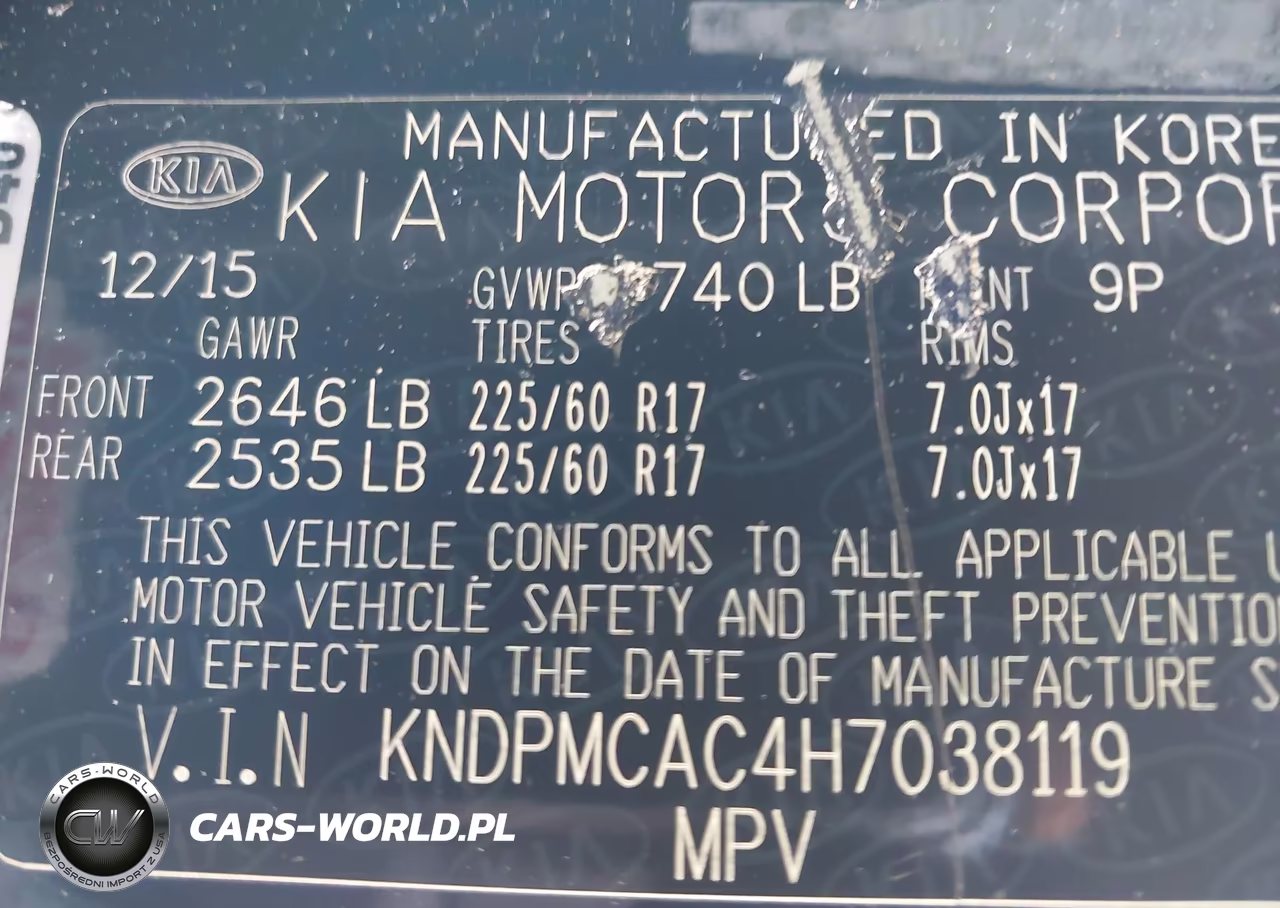 2017 Kia Sportage Lx VIN:KNDPMCAC4H7038119 - 9