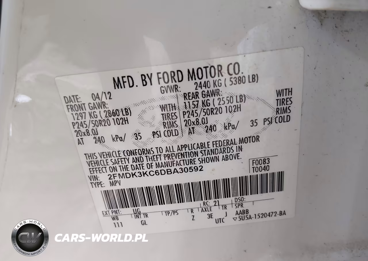 2013 Ford Edge Limited VIN:2FMDK3KC6DBA30592 - 9