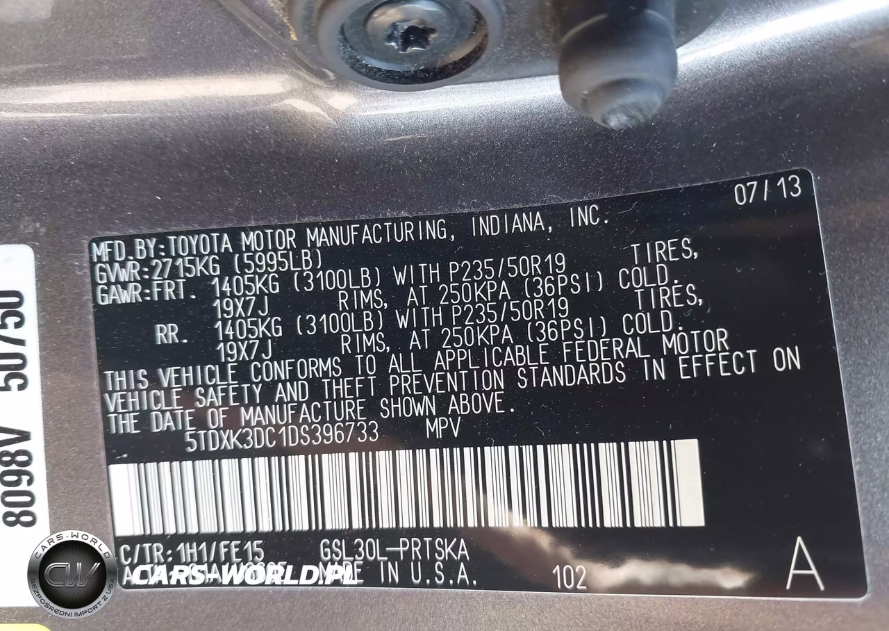 2013 Toyota Sienna Se 8 Passenger VIN:5TDXK3DC1DS396733 - 9