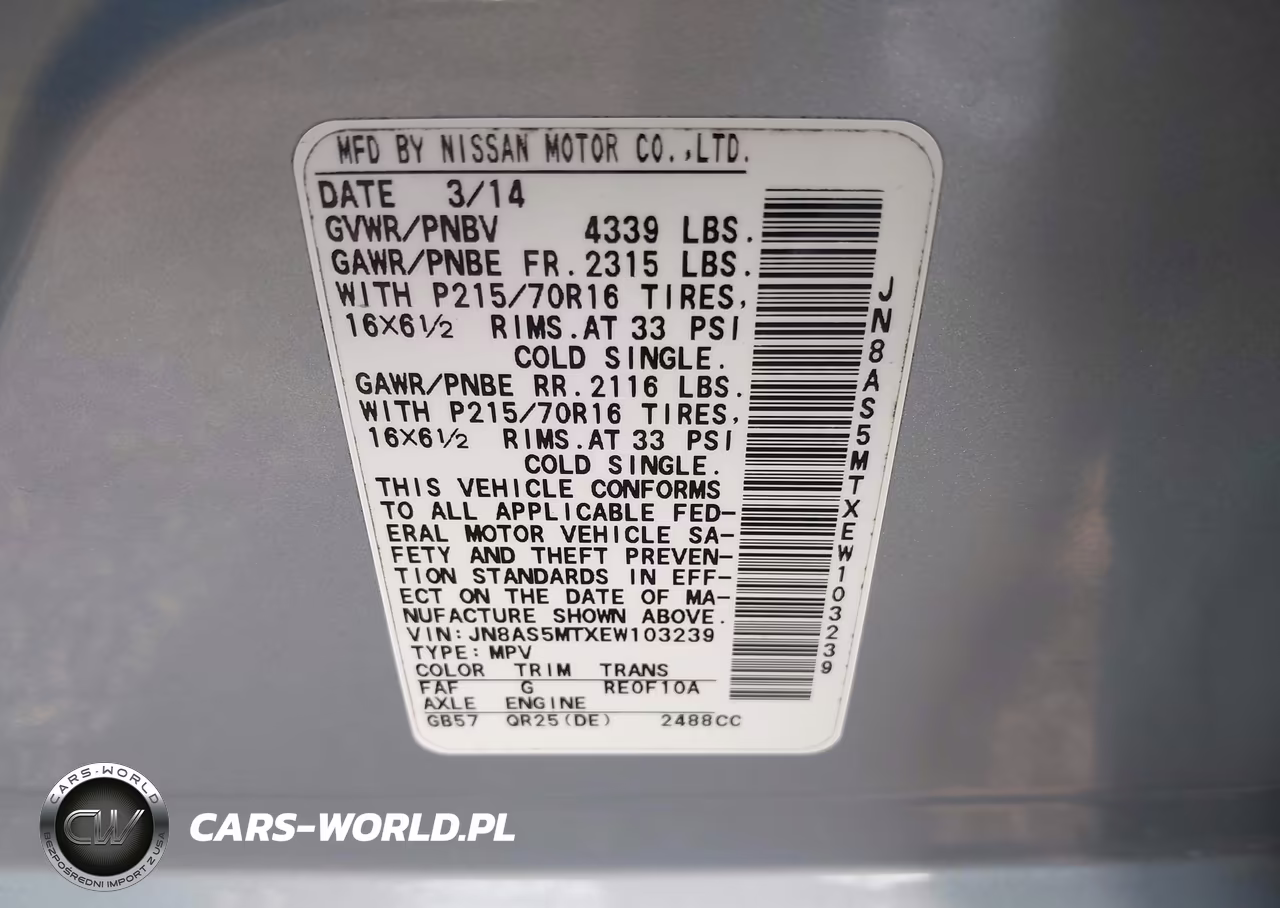 2014 Nissan Rogue Select S VIN:JN8AS5MTXEW103239 - 9