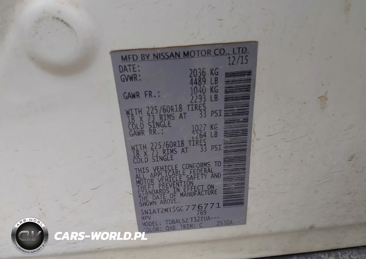 2016 Nissan Rogue Sl VIN:5N1AT2MT5GC776771 - 9
