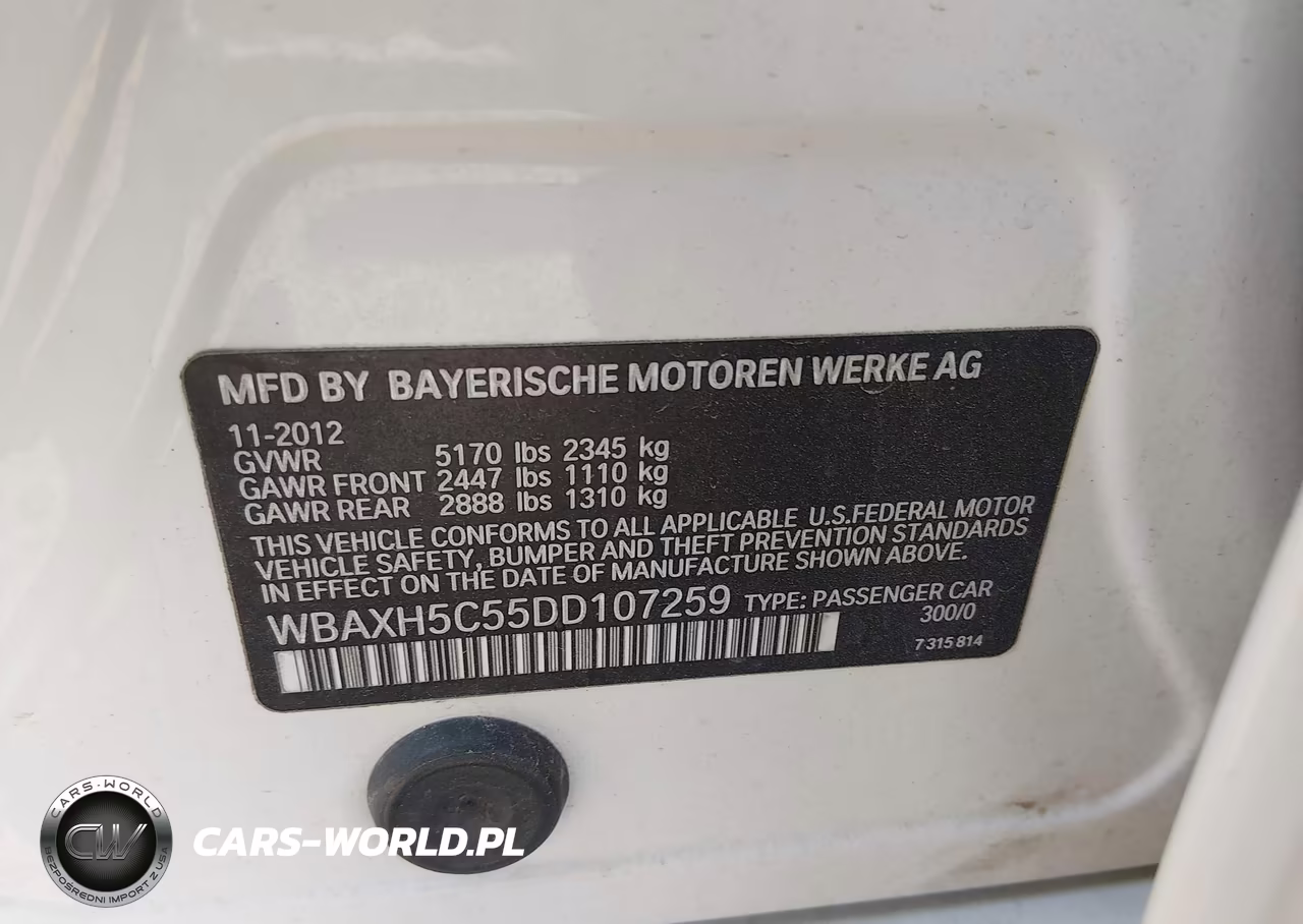 2013 BMW 528I xDrive VIN:WBAXH5C55DD107259 - 9