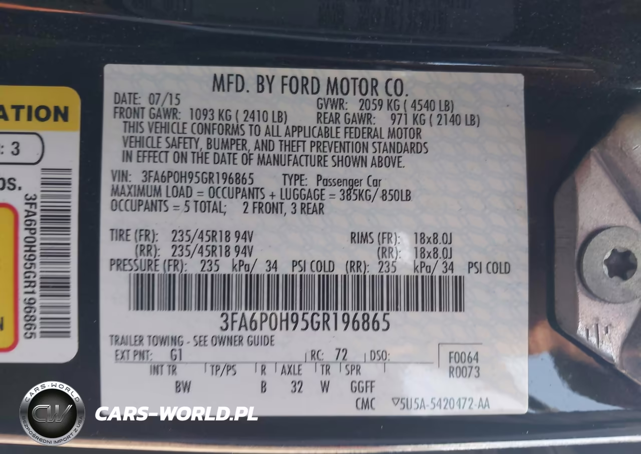 2016 Ford Fusion Se VIN:3FA6P0H95GR196865 - 9