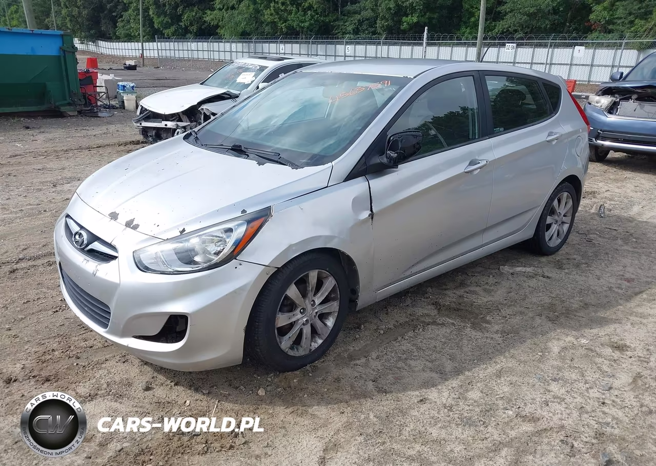 2012 Hyundai Accent Se VIN:KMHCU5AE8CU018943 - 2