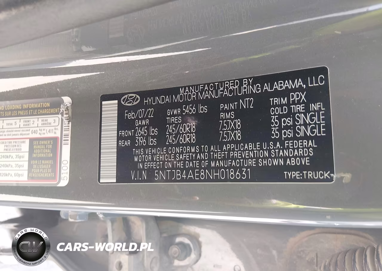 2022 Hyundai Santa Cruz Sel VIN:5NTJB4AE8NH018631 - 9