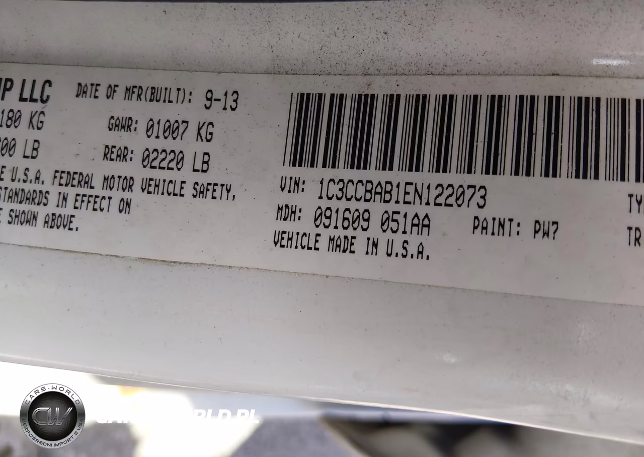 2014 Chrysler 200 Lx VIN:1C3CCBAB1EN122073 - 9