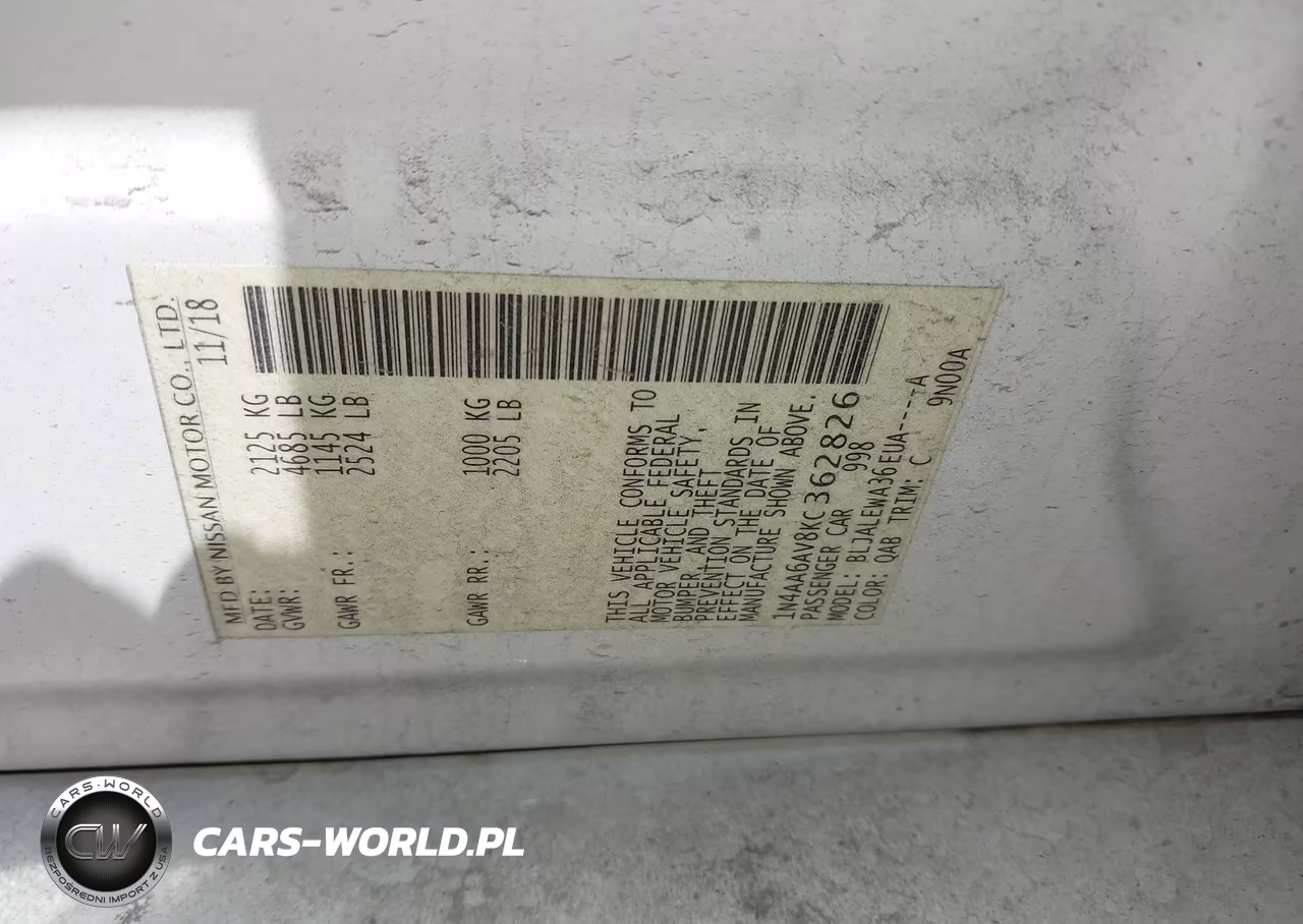 2019 Nissan Maxima 3.5 Sl VIN:1N4AA6AV8KC362826 - 9