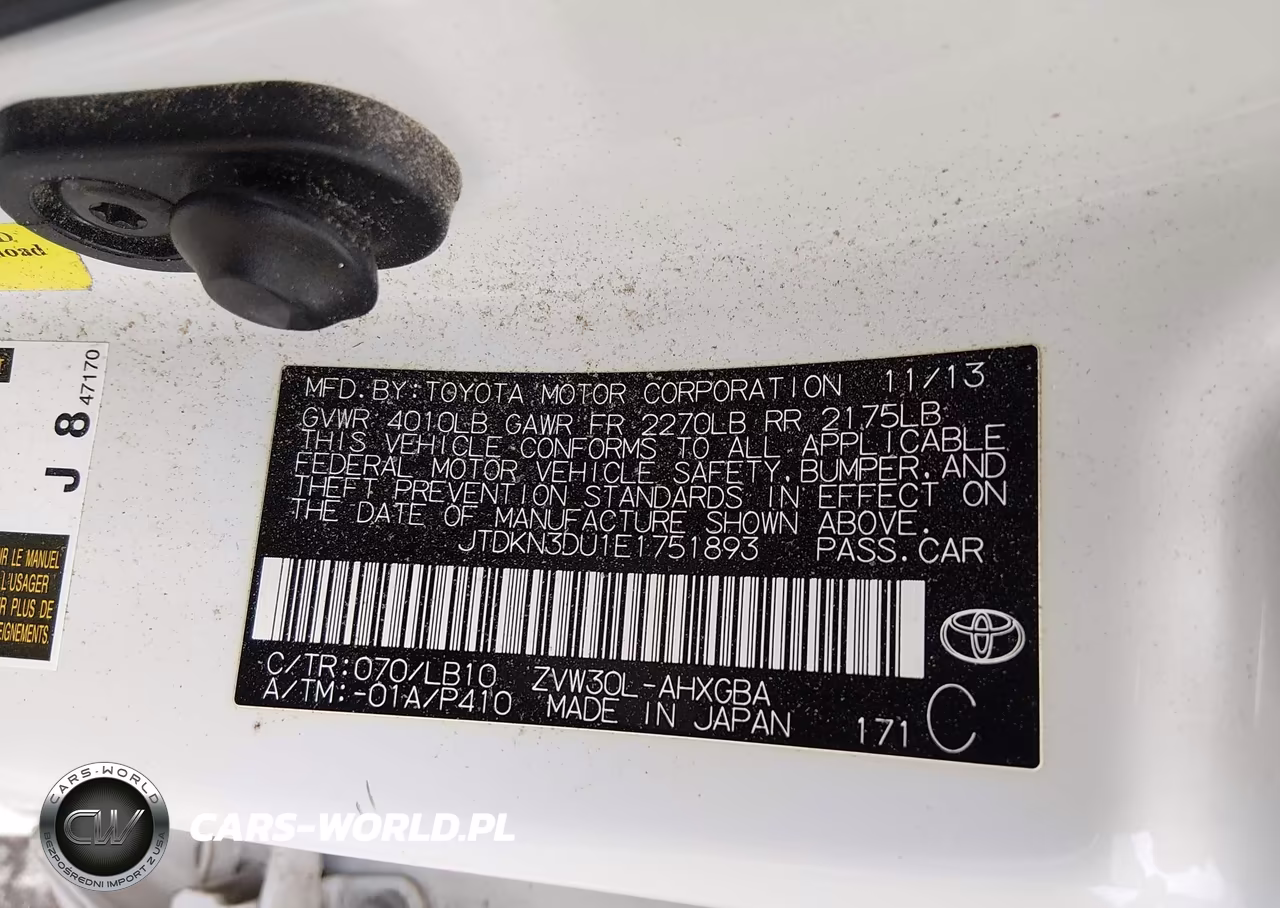 2014 Toyota Prius Four VIN:JTDKN3DU1E1751893 - 9