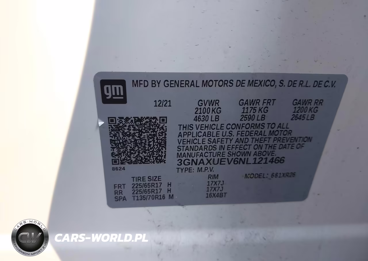 2022 Chevrolet Equinox Awd Lt VIN:3GNAXUEV6NL121466 - 9