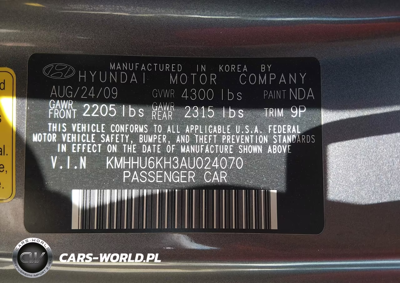 2010 Hyundai Genesis 3.8 Track VIN:KMHHU6KH3AU024070 - 9