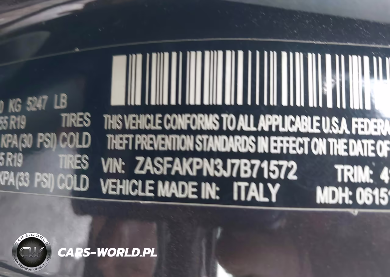 2018 Alfa Romeo Stelvio Sport Awd VIN:ZASFAKPN3J7B71572 - 9