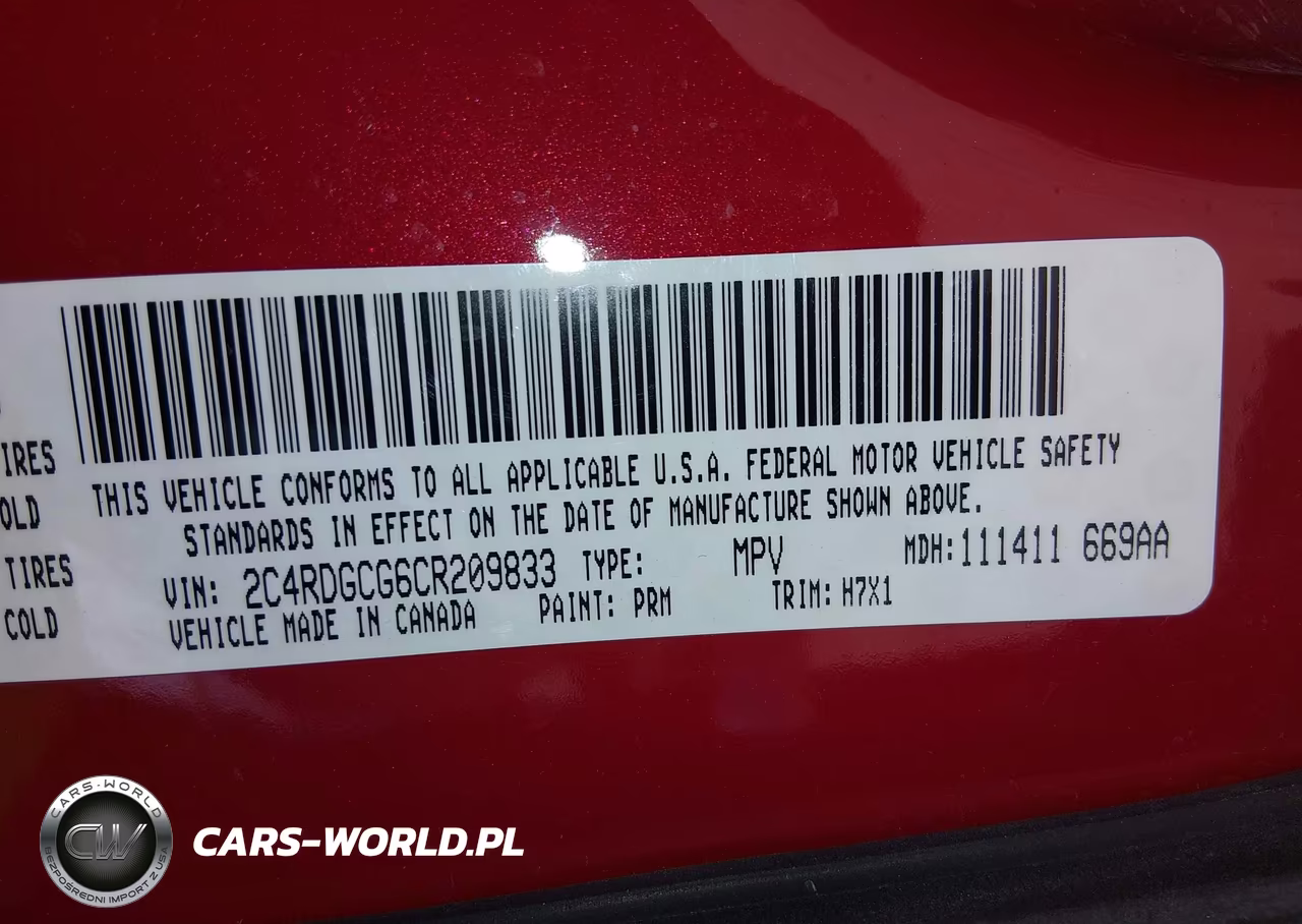 2012 Dodge Grand Caravan Sxt VIN:2C4RDGCG6CR209833 - 9