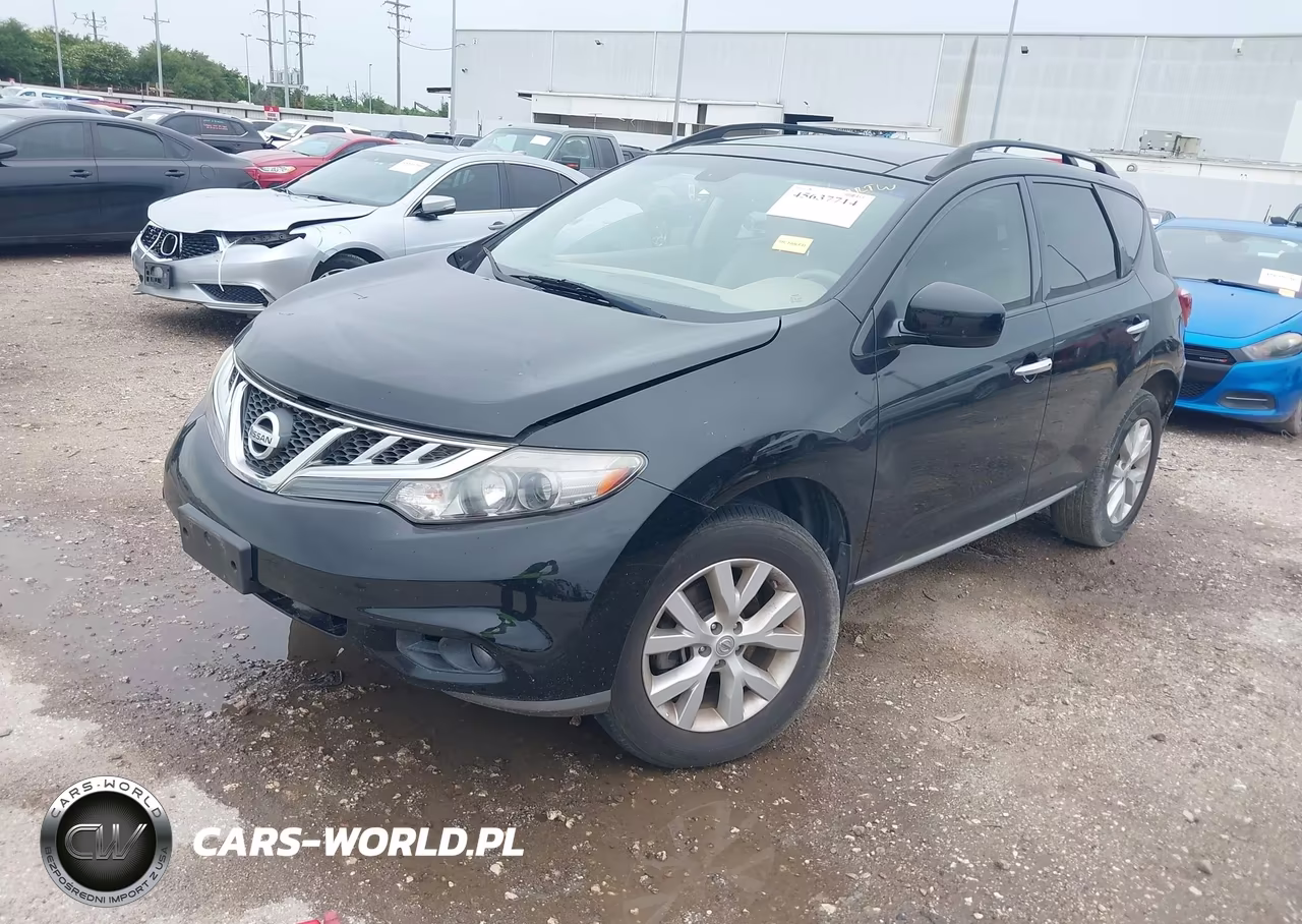 2014 Nissan Murano Sl VIN:JN8AZ1MU7EW401826 - 2