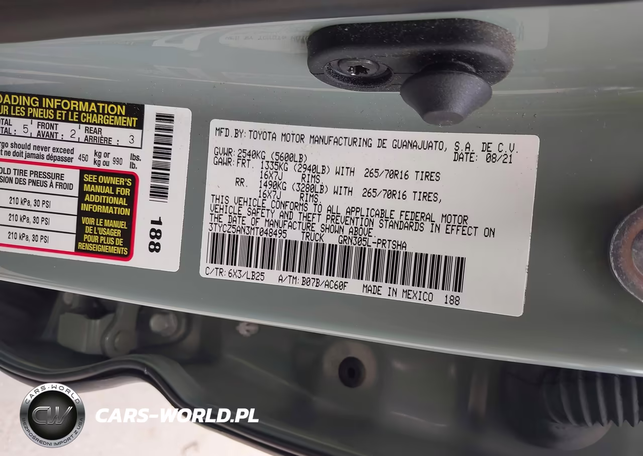 2021 Toyota Tacoma Trd Pro VIN:3TYCZ5AN3MT048495 - 9