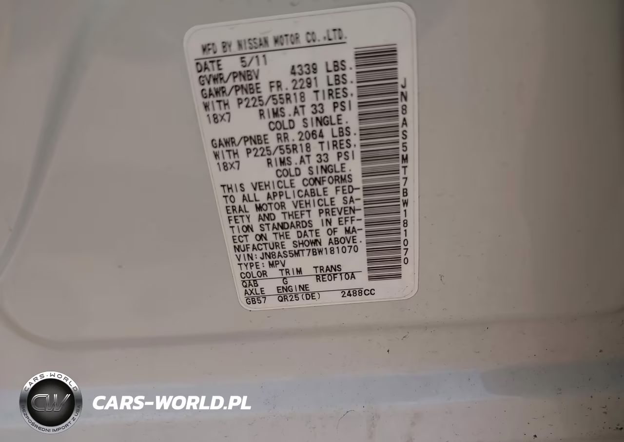 2011 Nissan Rogue Sv VIN:JN8AS5MT7BW181070 - 9