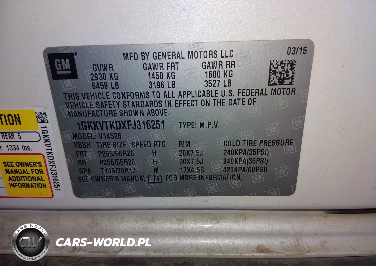 2015 GMC Acadia Denali VIN:1GKKVTKDXFJ316251 - 9