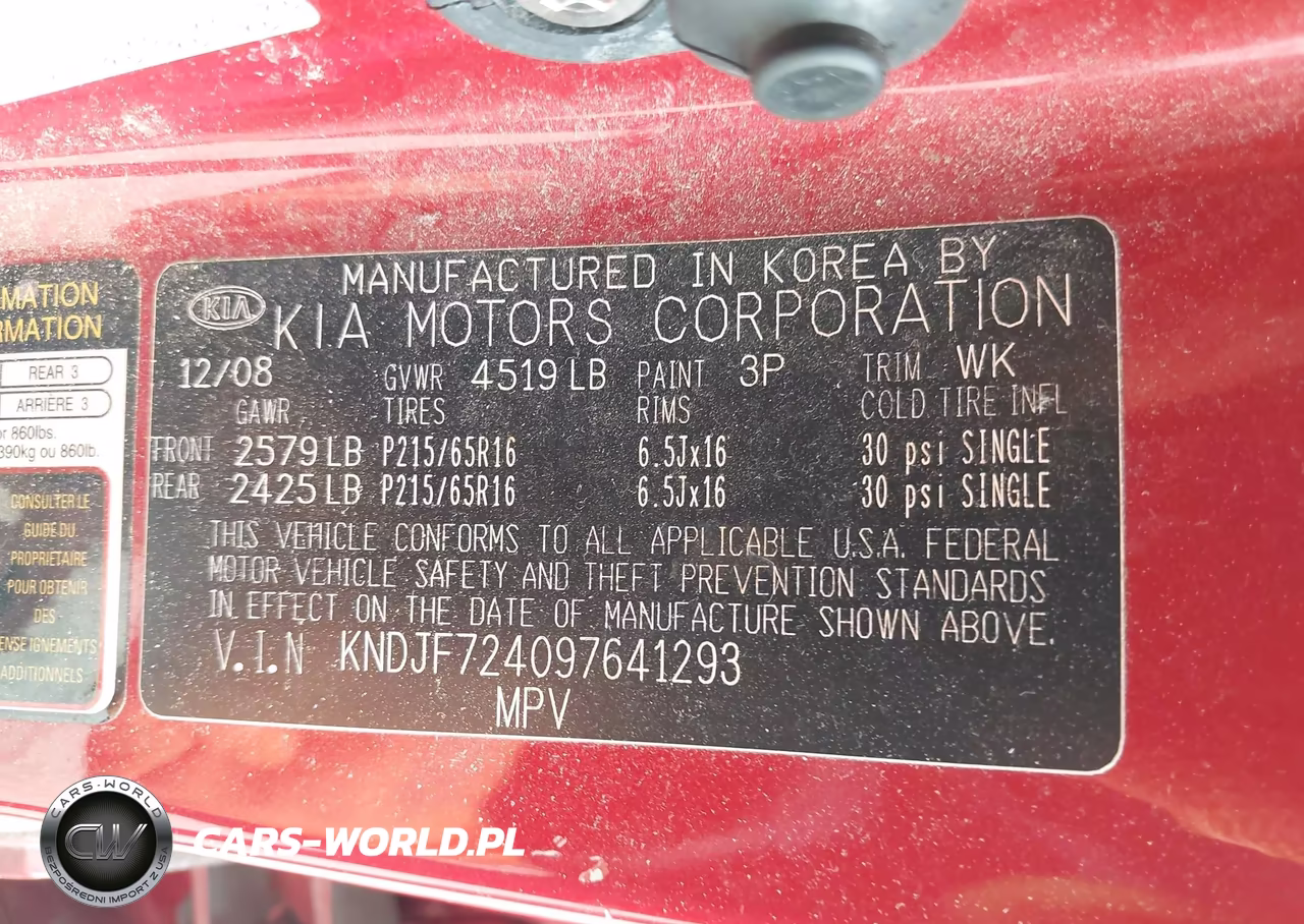 2009 Kia Sportage Lx VIN:KNDJF724097641293 - 9